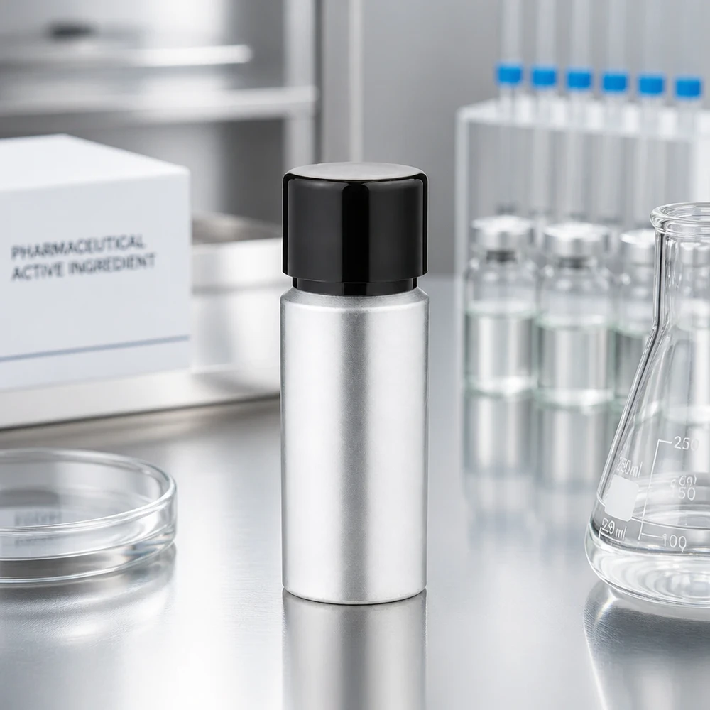 20 ml aluminium fles gebeitst incl. schroefdop zwart met conusafdichting Robuuste aluminium fles 20ml met mat oppervlak - veelzijdig gebruik voor vloeistoffen