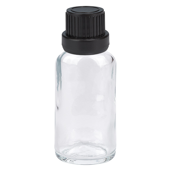 20ml druppelflesje 2mm zwart OV ClearL. UT18/20