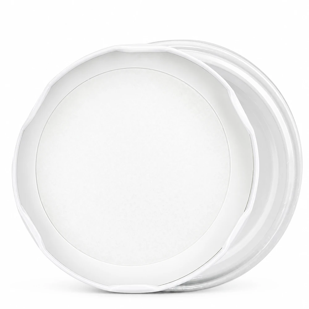82mm BioSeal deksel wit (TO82) UNiTWIST UNiTWIST TO82 BPA-vrije deksels voor conservenblikken, wit, BioSeal unitemp, binnenkant