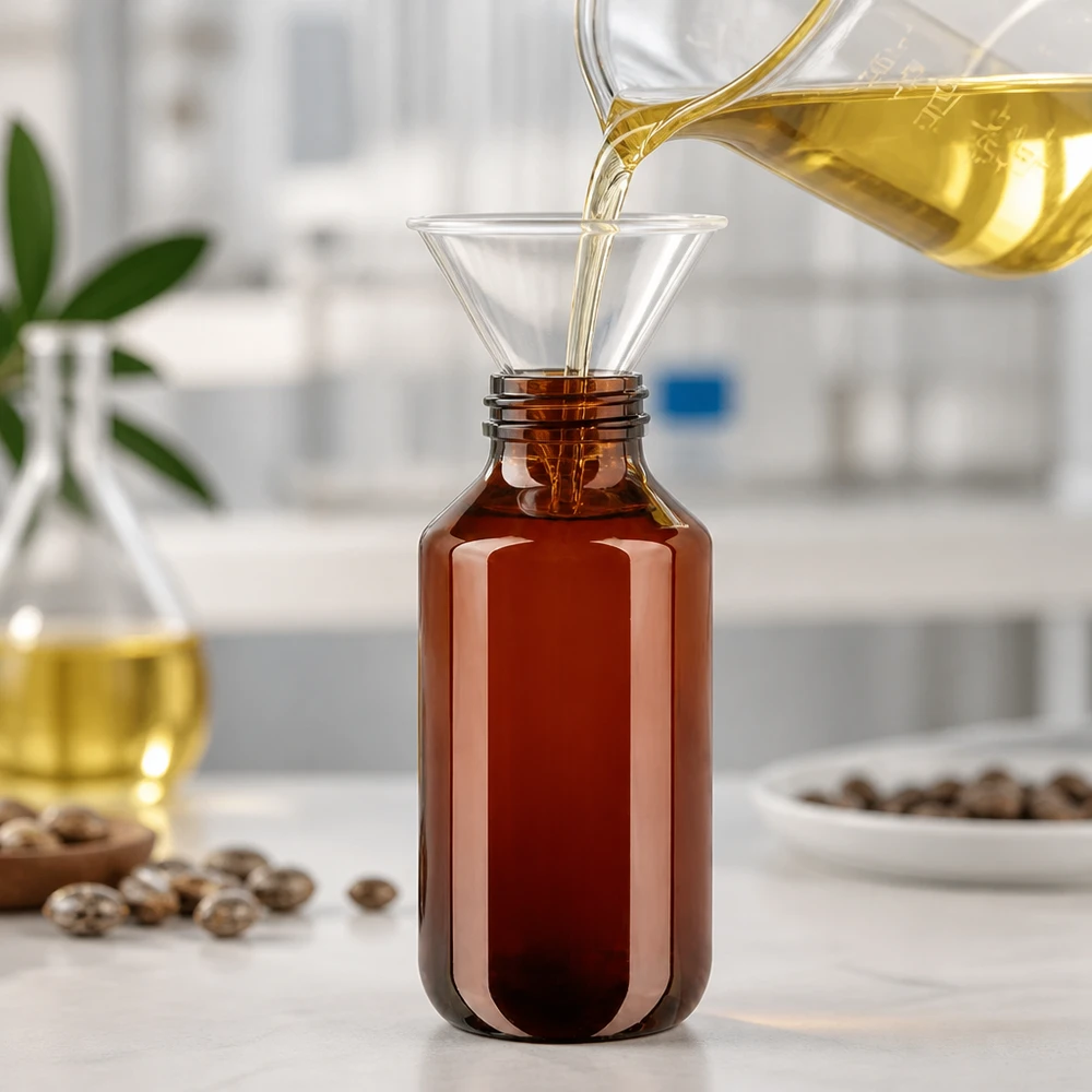 200ml PET medicijnfles - schroefsluiting VR wit - doseerbeker 30ml blank Kompakte 200ml PET Abfüllflasche mit UV-Schutz und weißem Schraubverschluss für Öle