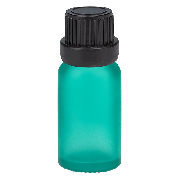 Druppelflesje 10ml 2mm zwart OV GroenL. UT18/10 Druppelflesje 10ml 2mm zwart OV GroenL. UT18/10