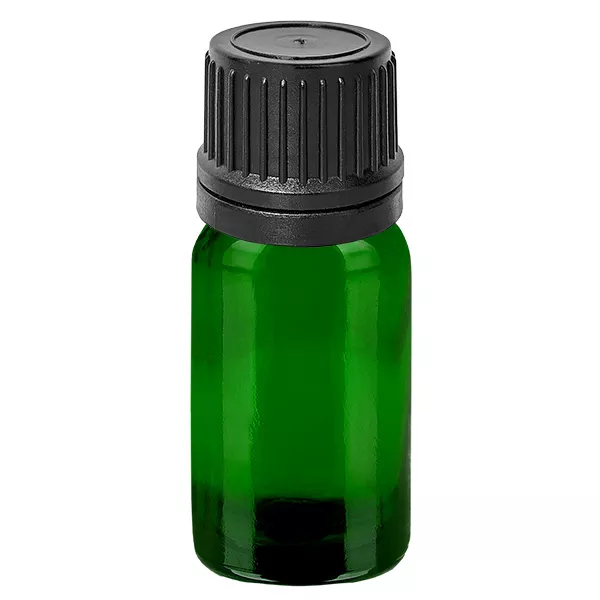 Druppelflesje 10ml 2mm zwart OV GroenL. UT18/10 Druppelflesje 10ml 2mm zwart OV GroenL. UT18/10