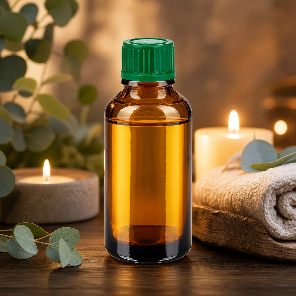Professionele 30ml apothekersfles UT18/30 met veilig groen sluitsysteem