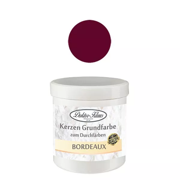 Doktor-Klaus kaarsenbasiskleur bordeaux, 7 g, in pot