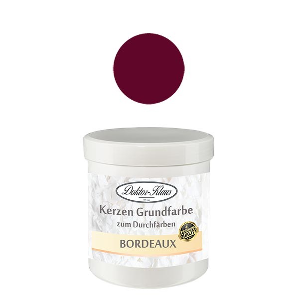 Doktor-Klaus kaarsenbasiskleur bordeaux, 7 g, in pot Doktor-Klaus kaarsenbasiskleur bordeaux, 7 g, in pot