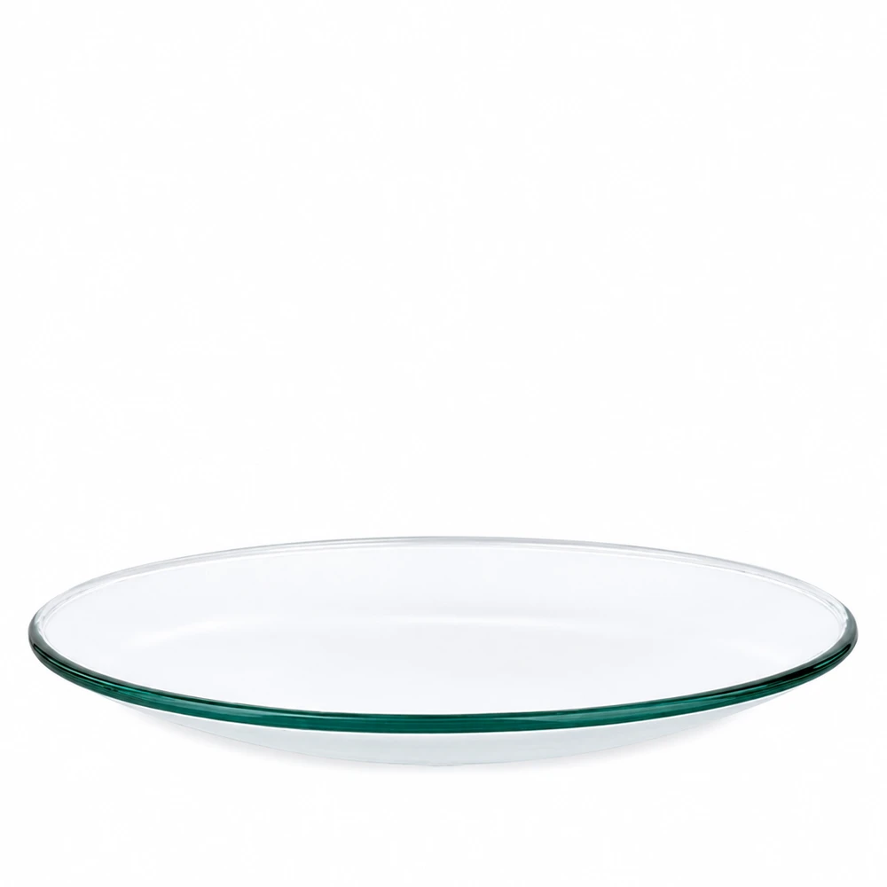 Transparante ronde glazen schaal 7cm ideaal voor horlogeglas toepassingen in het laboratorium