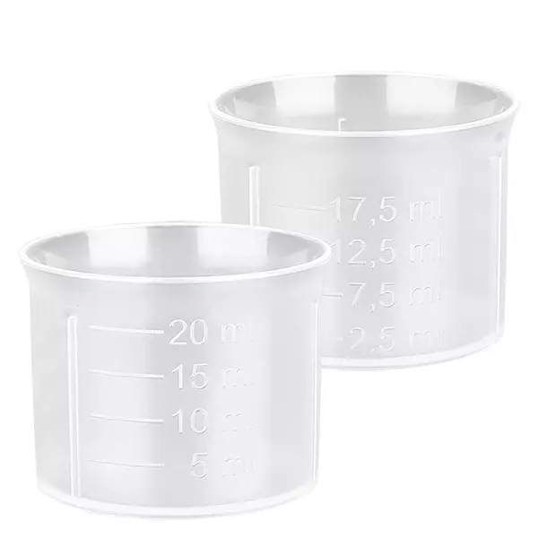 20 ml transparante doseerbeker met schaalverdeling ApoGlas 20 ml transparante doseerbeker met schaalverdeling ApoGlas