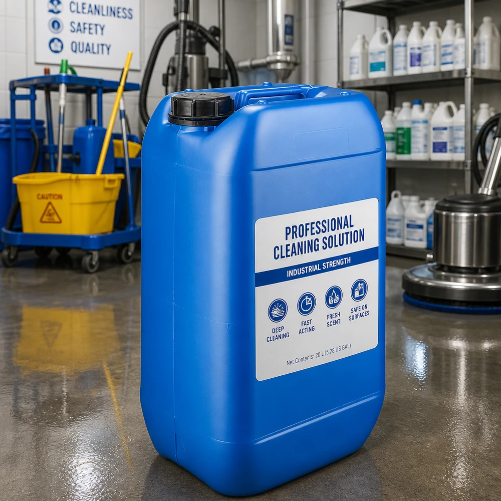 Canister 15 liter blauw met schroefdop OV Draagbare blauwe vloeistofkan van 15 liter met UN-goedkeuring en lekvrije OV-sluiting
