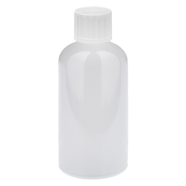 100 ml druppelfles 1,2 mm wit standaarddop kinderveilig WhiteLine UT18/100
