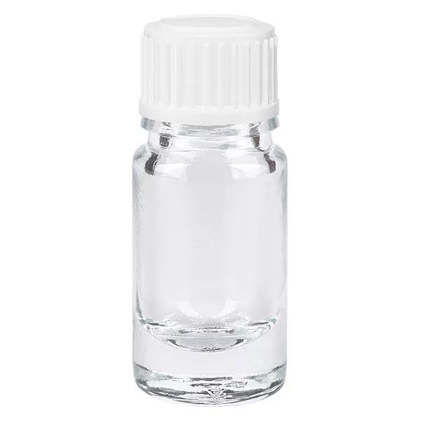 Apothekersfles helder 5 ml schroefsluiting wit. Globuli standaard Apothekersfles helder 5 ml schroefsluiting wit. Globuli standaard