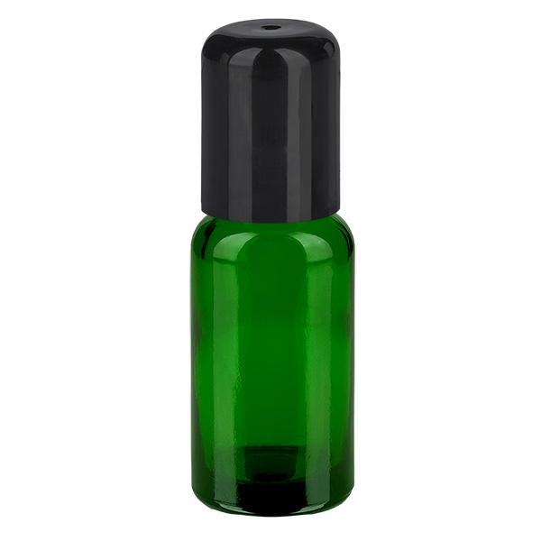 20ml flacon roll-on zwart STD GreenLine UT18/20 20ml flacon roll-on zwart STD GreenLine UT18/20