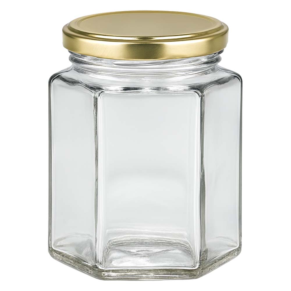 Honingpot 250 g met gouden deksel BasicSeal UNiTWIST