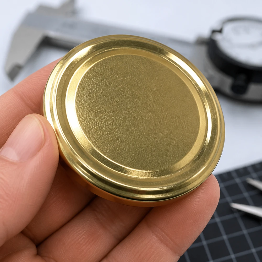 TO58 Twist-Off-deksel goud Maatvergelijking Hand UNiTWIST BioSeal BPA-vrij unitemp 58 mm