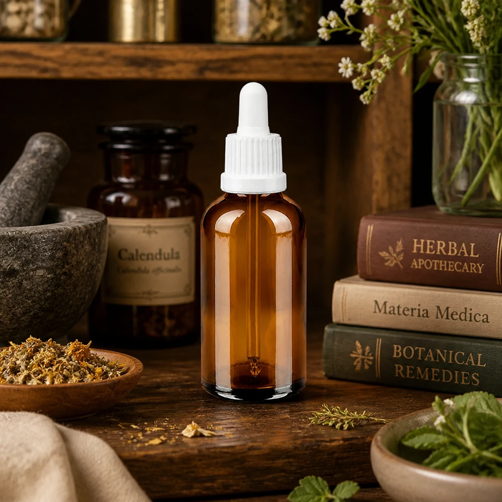50ml BrownLine pipetfles met precieze druppeldop voor essentiële oliën en tincturen