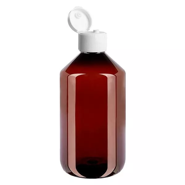PET-fles 500 ml met witte klapdop