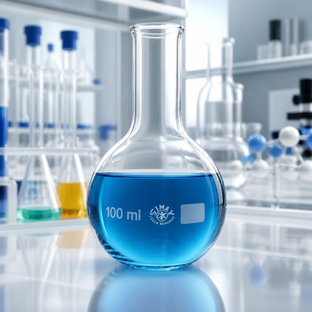 Laboratoriumglaswerk 100ml kolf met hittebestendig materiaal voor reactieprocessen
