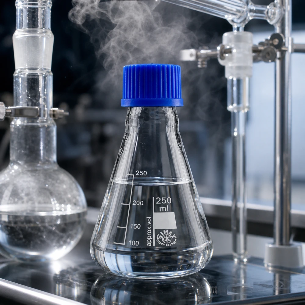 Erlenmeyer 250 ml met brede bodem voor een stabiele stand tijdens experimenten en reacties