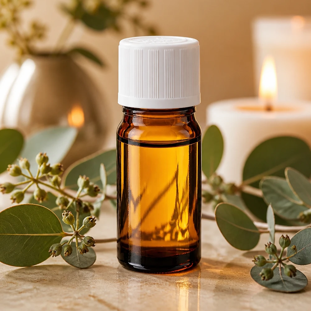 Miniatuur apothekersflesje van 5 ml, bruin glas, witte schroefdop met kinderveiligheid