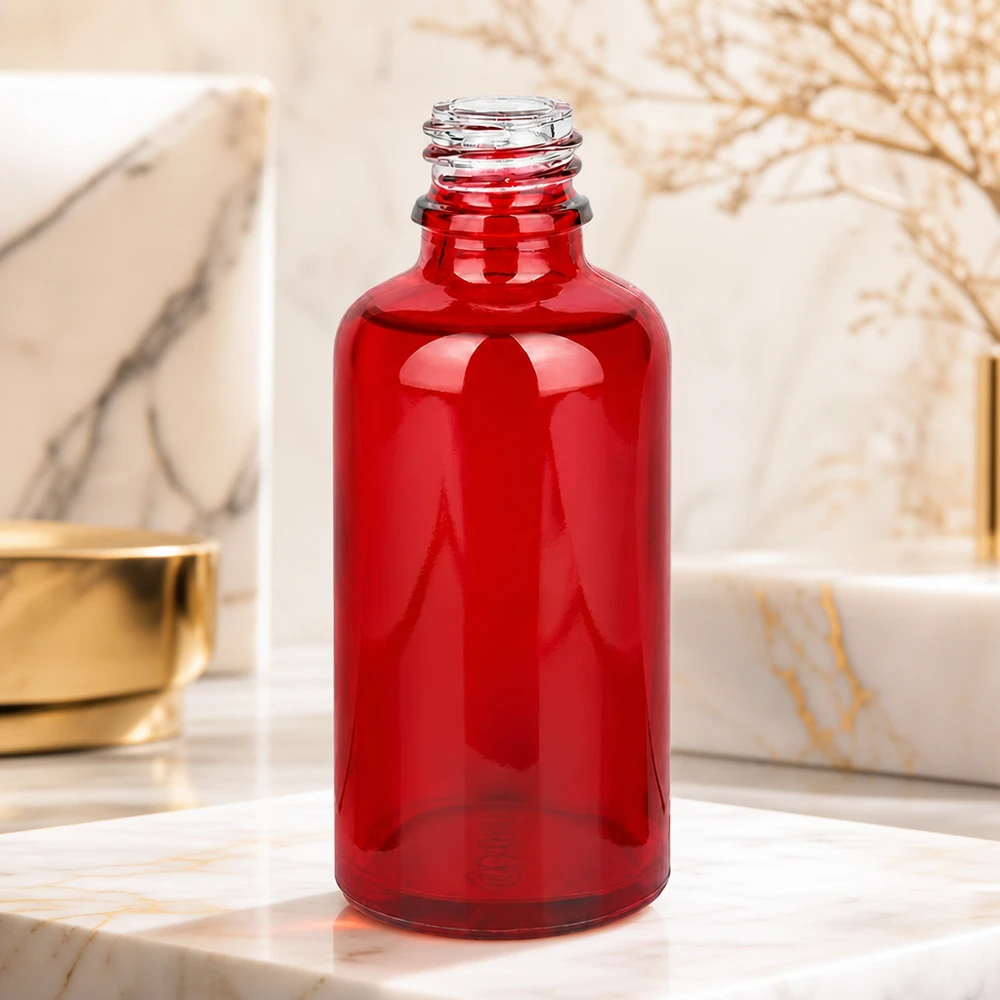 Apothekersfles 50ml RedLine UT18/50 UNiTWIST Premium RedLine UT18/50 apothekersfles met glad oppervlak voor hygiënische reiniging