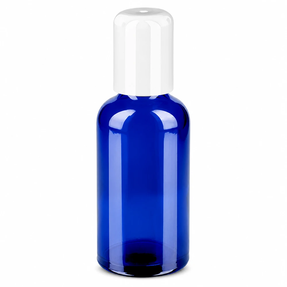 50ml rolfles blauw STD BlueLine ideaal voor parfumserums en verzorgingsproducten