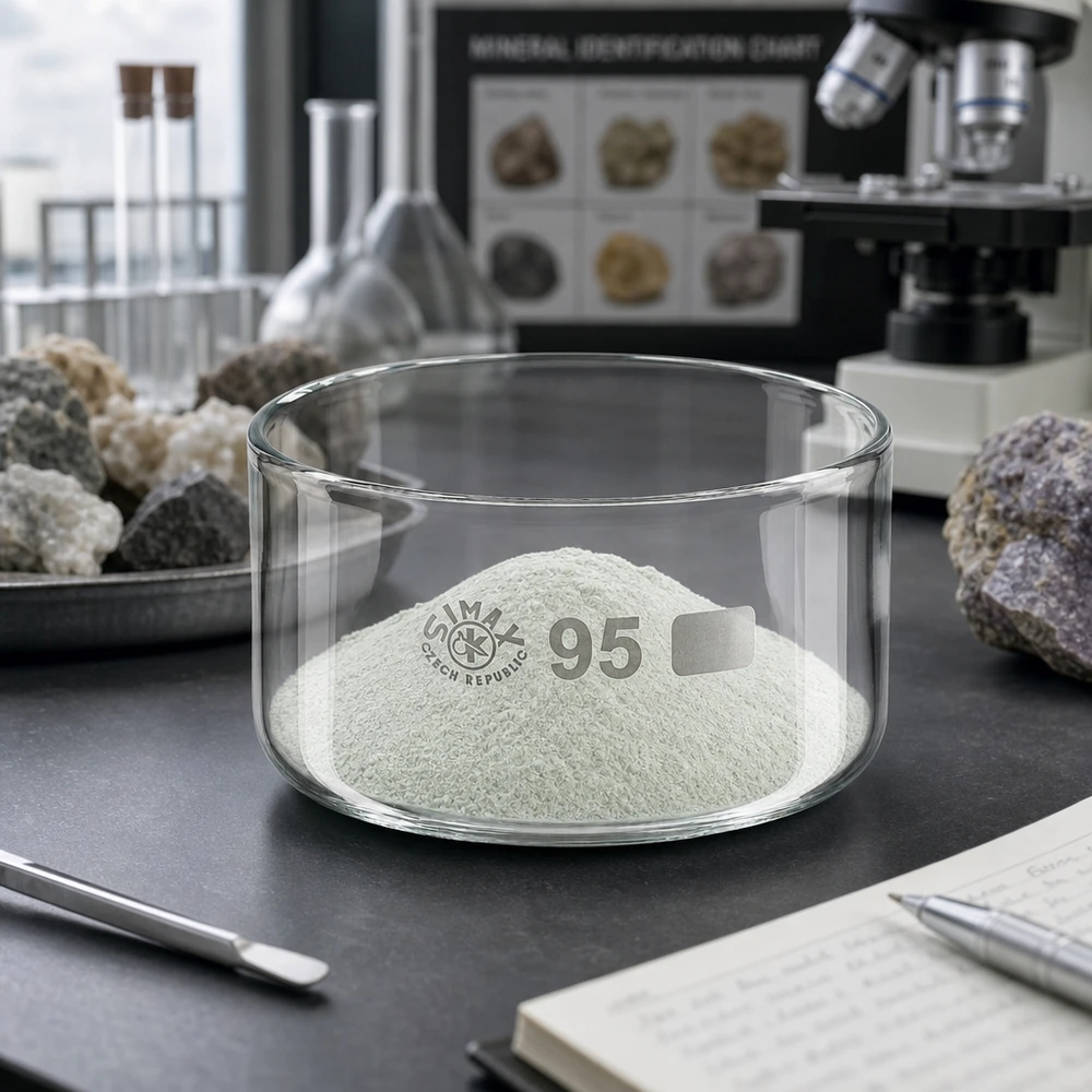 Laboratoriumschaal van 300 ml, borosilicaatglas, Simax Tsjechië, poedermonster, gesteenteonderzoek