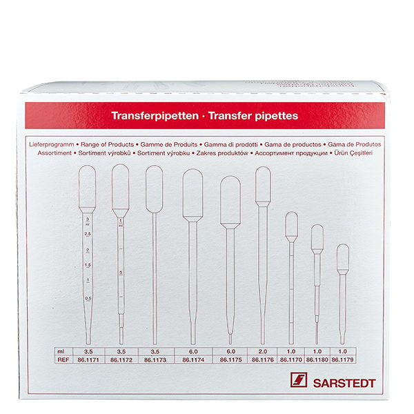 Transferpipet, nominaal volume: 3,5 ml, (LxB): 155 x 15 mm, Ma Transferpipet, nominaal volume: 3,5 ml, (LxB): 155 x 15 mm, Ma