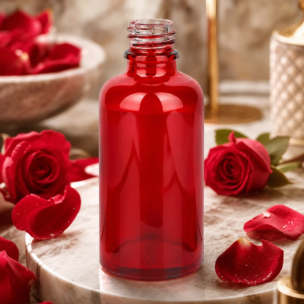 Apothekersfles 50ml RedLine UT18/50 UNiTWIST Handig 50ml glazen flesje RedLine UT18/50 UNiTWIST ideaal voor aromatherapie en essentiële oliën