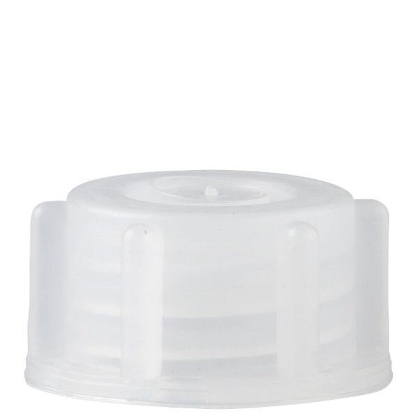 Schroefsluiting voor 100 ml laboratoriumfles met nauwe hals Schroefsluiting voor 100 ml laboratoriumfles met nauwe hals