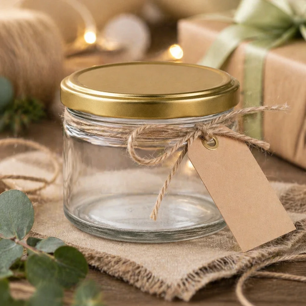 Honingpot 700 g met gouden deksel BasicSeal UNiTWIST