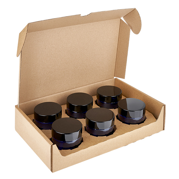 Glazen pot 20ml blauw met deksel UNiTWIST Glazen pot 20ml blauw met deksel UNiTWIST
