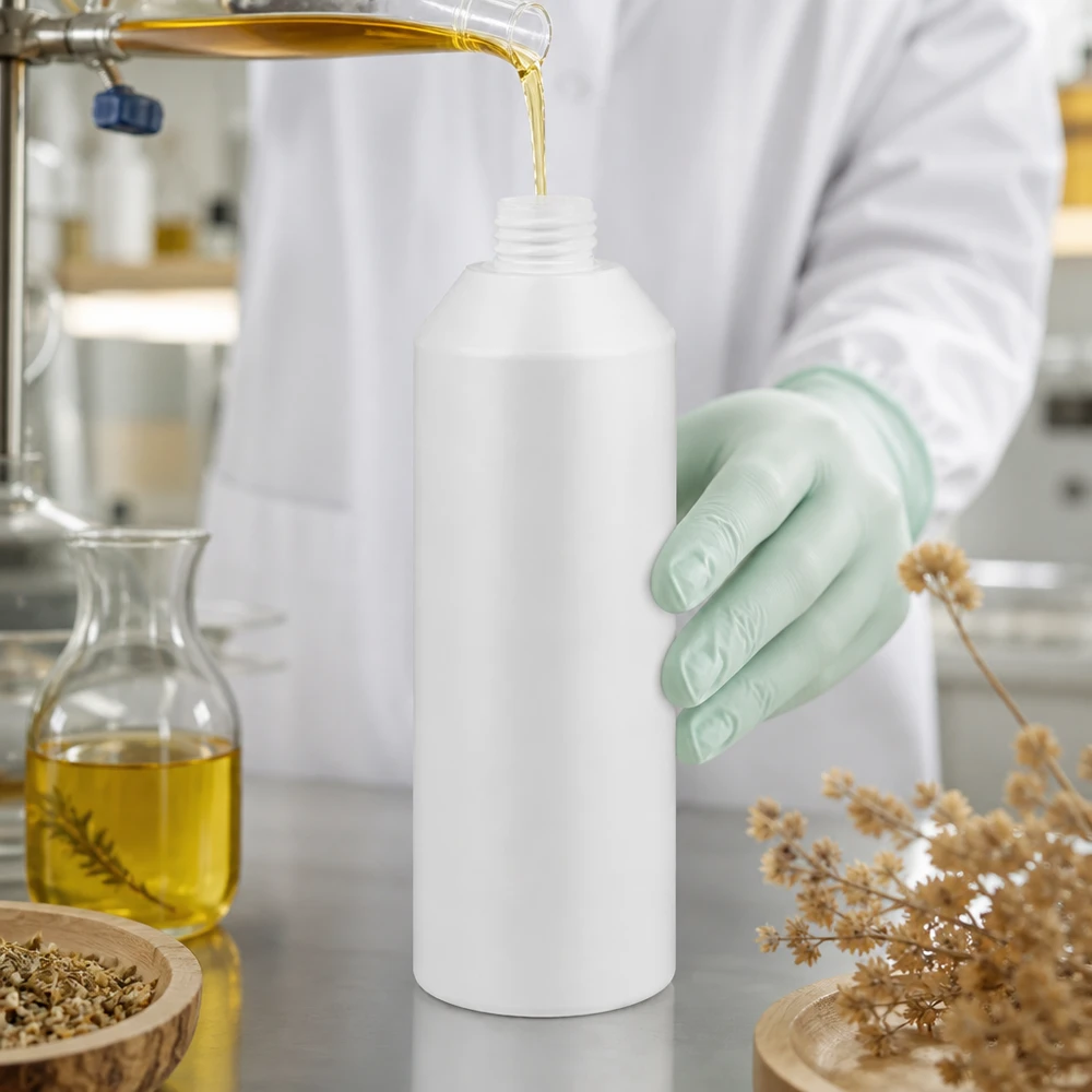 PET cilinderfles 250ml wit, S20x3, zonder sluiting Witte apotheekfles van 250 ml, gemaakt van HDPE, robuust en bestand tegen chemicaliën, zonder deksel