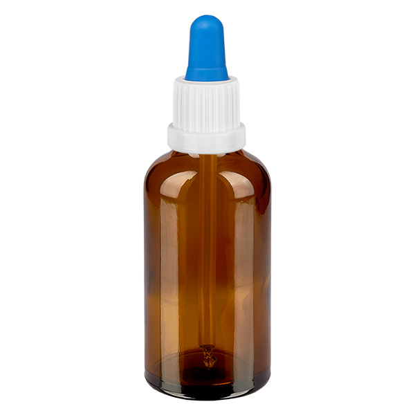 50ml pipetfles wit/blauw OV BrownLine UT18/50
