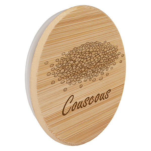 Houten deksel "Couscous" voor WECK RR100 Houten deksel "Couscous" voor WECK RR100