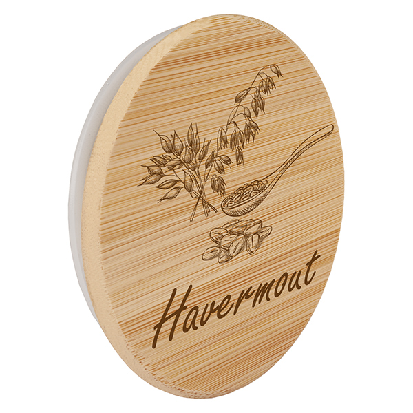 Houten deksel "Havermout" voor WECK RR100 Houten deksel "Havermout" voor WECK RR100