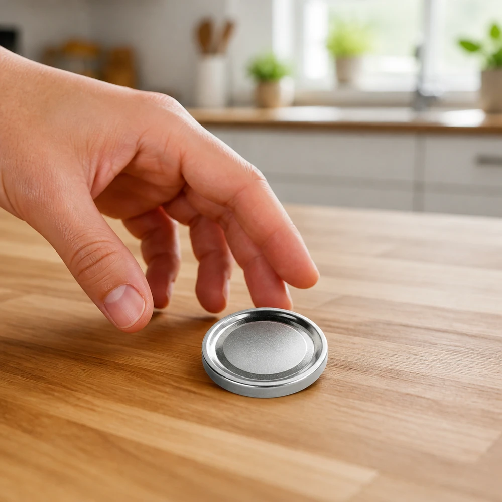 Handig binnen handbereik: 66 mm inmaakdeksel, zilver, BasicSeal UNiTWIST, moderne keukensfeer