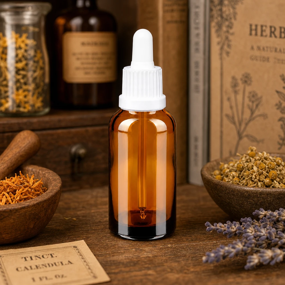 30ml pipetfles wit OV BrownLine UT18/30 Lichtbeschermde pipetfles van 30 ml met witte druppelaar voor gevoelige actieve ingrediënten