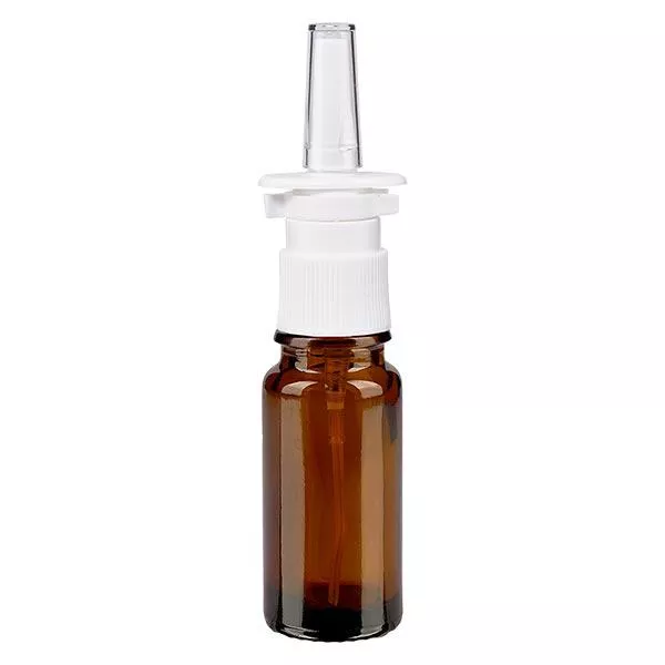 Bruin glazen flessen 10ml met neusverstuiver