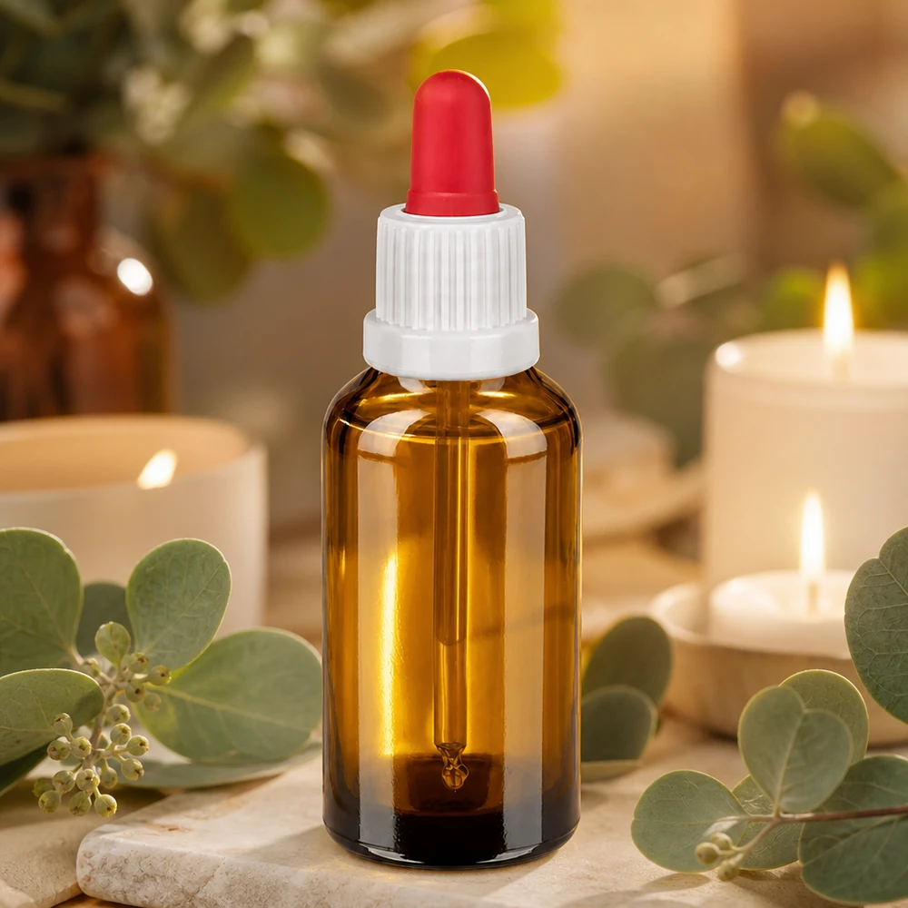 Farmaceutische kwaliteit 30ml amber glazen fles met kindveilige dop en nauwkeurige doseerpipet