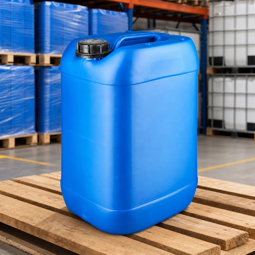 Transportkanister van 25 liter, blauw, met ergonomische draaggreep en schroefdop OV