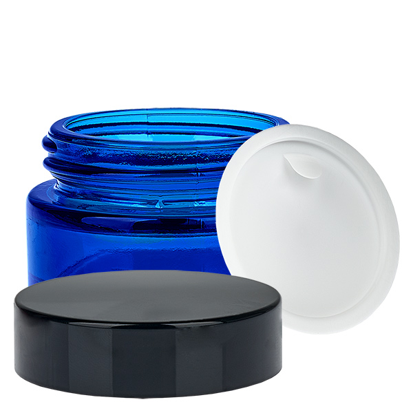 Glazen pot 20ml blauw met deksel UNiTWIST Glazen pot 20ml blauw met deksel UNiTWIST