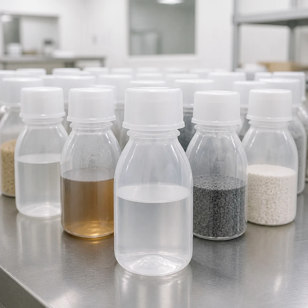 Nauwe hals laboratoriumfles 10ml met schroefsluiting Kunststof flesjes van 10 ml met smalle hals en schroefdop voor het bewaren van monsters in het laboratorium