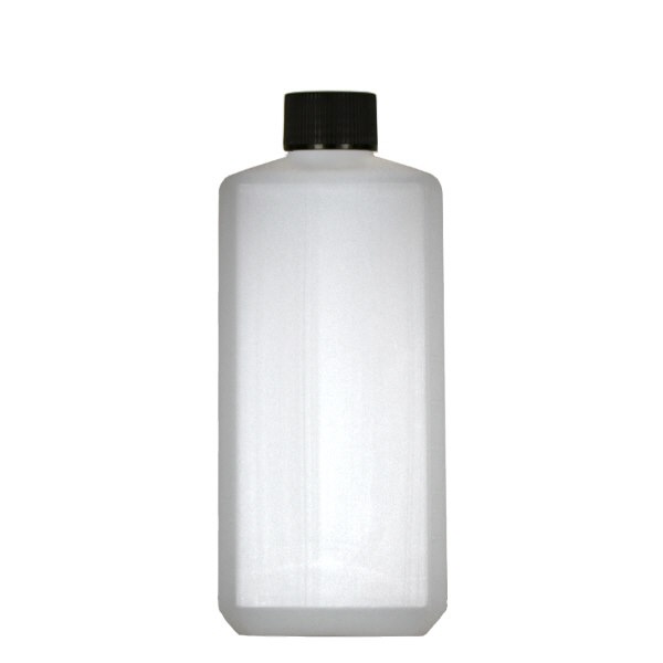 500ml vierkante fles PE naturel, met dop 500ml vierkante fles PE naturel, met dop
