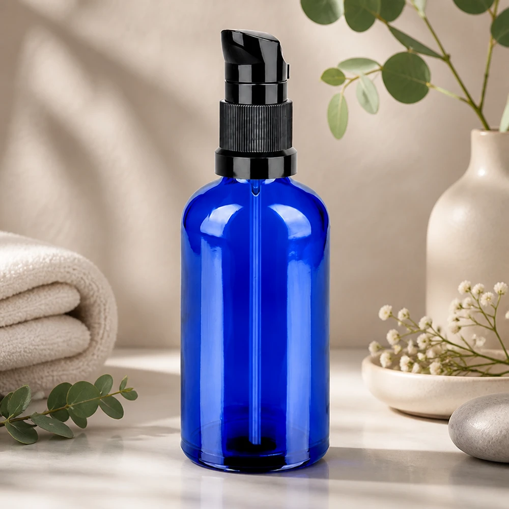 100ml pompflacon zwart STD BlueLine UT18/100