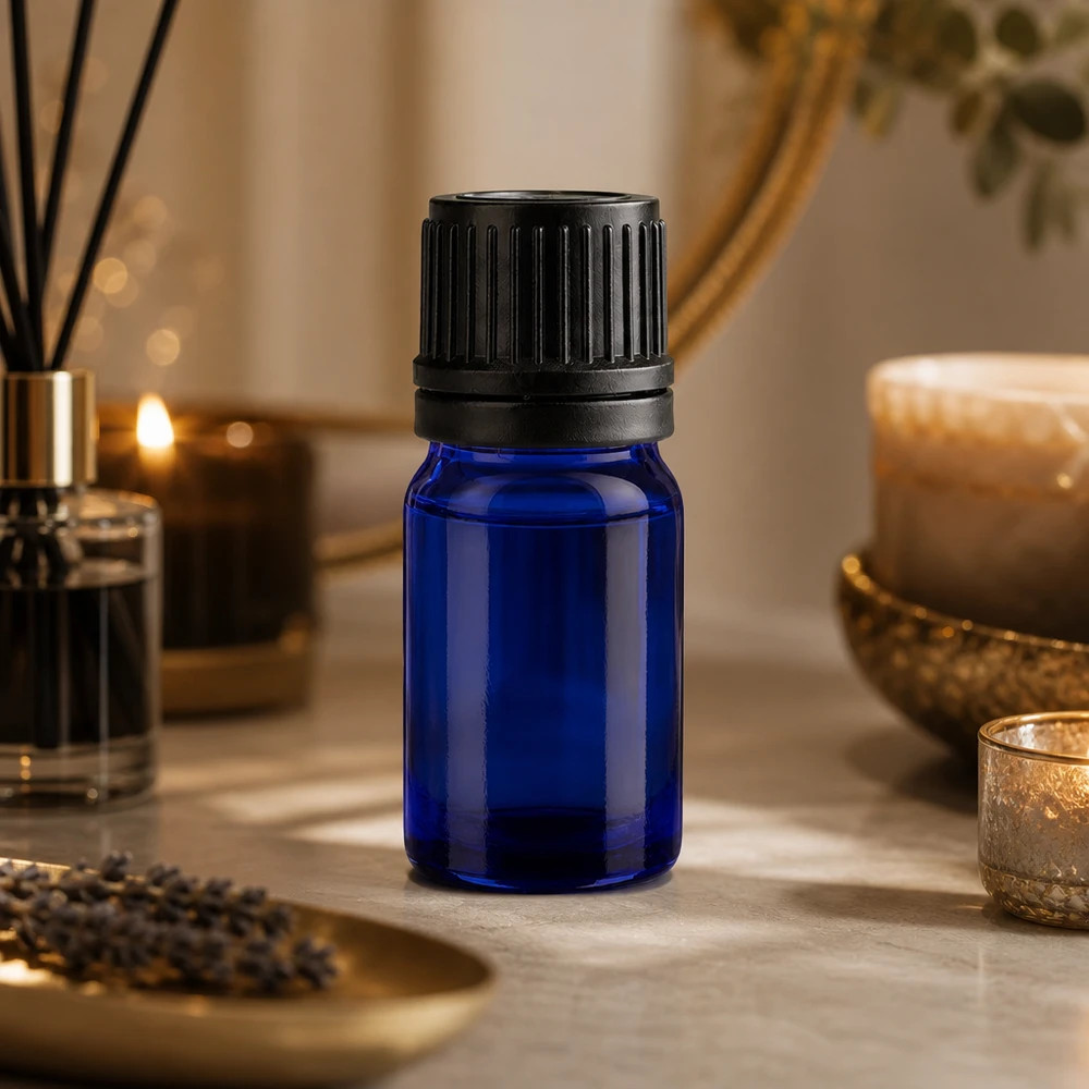 Handig 5ml flesje met elegant design, perfect voor op reis en onderweg
