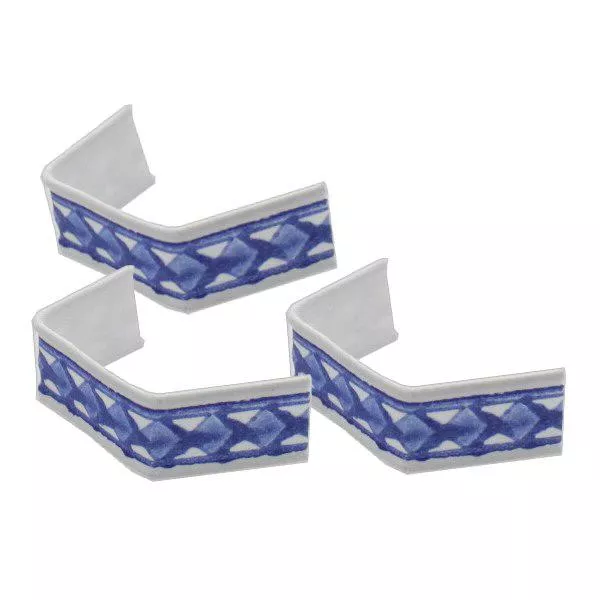 100 x U-Clip van papier, lengte 40, blauw/wit 100 x U-Clip van papier, lengte 40, blauw/wit