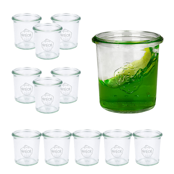 Set van 12 Weckpotten 140 ml bekers