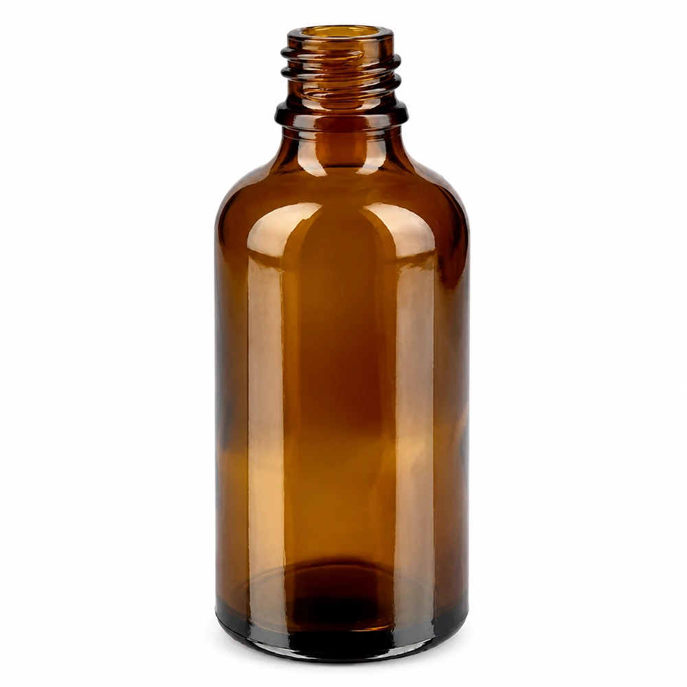 Bruin 50ml flesje met smalle hals ideaal voor tincturen en extracten