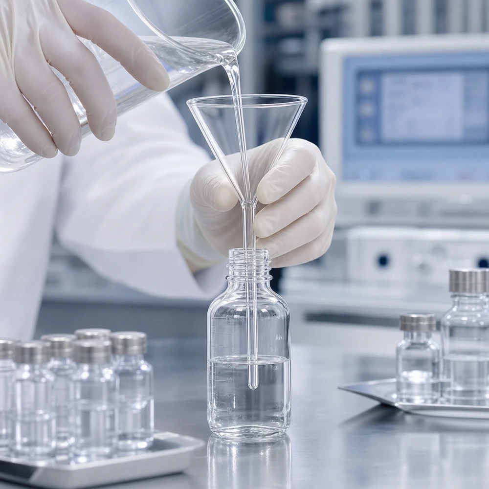 Professionele laboratoriumtrechter van stevig kalk-sodaglas met een optimale opening van 100 mm voor veilige experimenten