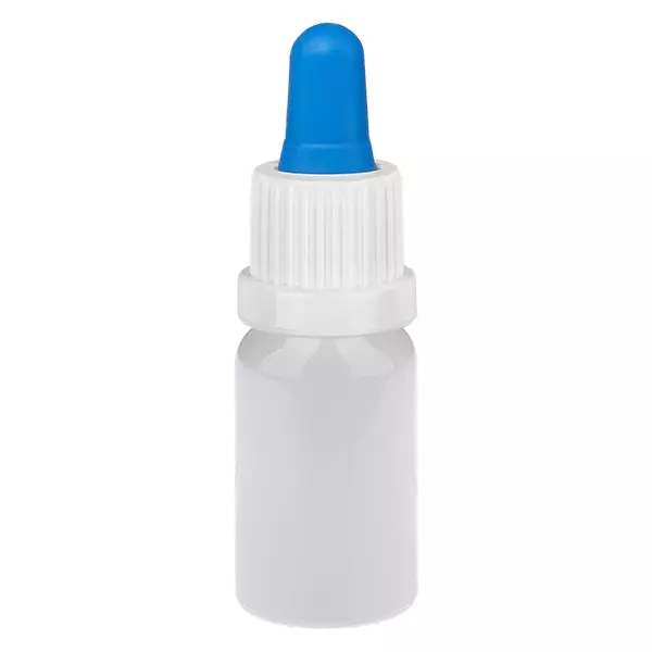 10 ml pipetflesje wit/blauw originele sluiting WhiteLine UT18/10 10 ml pipetflesje wit/blauw originele sluiting WhiteLine UT18/10