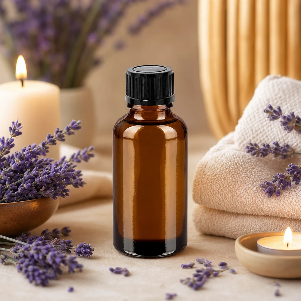 Compacte 30ml voorraadfles met STD-dop, perfect voor spa- en wellnessbehandelingen